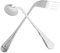 HAWILLOSCH Juego de Cubiertos Hands para Mayores Cuchara Y Tenedor en Ángulo de Acero Inoxidable para Pacientes Utensilios Fáciles de Alimentar por Sí