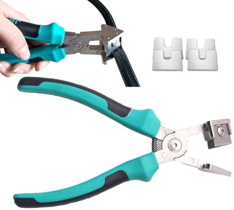 Rechtwinkliger Streifenschneider, rechtwinklige Zange, Streifenzange Schere Gehrung Robuste 90-Grad-Bandkanten-Winkelschere, Kerbzange für Gummistreifen, PVC