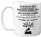 Dampflok-Geschenke für Männer – Eigentlich Denke Ich an Züge Tasse – Lustige Zug-Tasse, Geschenke für Eisenbahn-Enthusiasten, 325 ml Premium-Keramiktasse, spülmaschinenfest