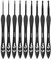 HAFRILY Vintage Schwarz Häkelnadel Set 2-6mm Alumina Häkelnadeln Set mit Leicht Kunststoffgriff für Strickbegeisterte,Anfänger Häkelnadel Set Ergonomisch Häckelnadeln Glatter Crochet Hook (9 Stück)