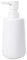 HMJIA Distributeur Savon Verre 250ml Distributeur Savon Cuisine Liquide Vaisselle avec Design Cannelé avec Distributeur À Pompe pour Salles de Bains et Éviers de Cuisine (Weiß)