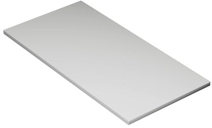 KESSLER PRO Spanplatte 28mm 120x60cm - Tischplatte für Möbelbau DIY - für Küche, Garage oder Werkstatt mit Verstärkten ABS-Kanten, Grau