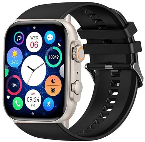 JINSHANGZI Reloj inteligente HK10 ULTRA-A 2024 de 49 mm, mensajes, recordatorio, gesto, menú 3D, ChatGPT, NFC, Bluetooth, para Android Ios, hombres y mujeres (gris)