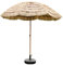 Stoolzfaid Ombrello di Paglia,Parasole Hawaiano in Paglia,Ombrellone da Giardino,Ombrellone da Spiaggia di Paglia,Ombrello Hawaiano con Inclinazione,Protezione Solare,con Base,per Cortile