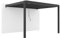 Bioklimatische Anbaupergola aus Aluminium, 12 m² – 3 x 4 m – Anthrazitgrau – 29 um 90° verstellbare Lamellen – Kurbel im Lieferumfang enthalten