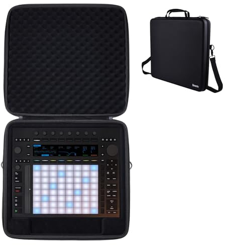 Banworks Custom PU Hartschalen-Reisekoffer kompatibel mit Ableton Push 3 | Standalone/Desktop Push 3 Controller Case, Shockproof MIDI DAW Performance Protective Bag JT/HCQSNB-01 (Nur Gehäuse, 1 Stück)