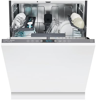 Candy Integrated Dishwasher, 14 Place Settings, Anthracite, B Class | Speed Drive Inverter Motor, Rapid Cycles, hOn App, CI 4B4F0A-80