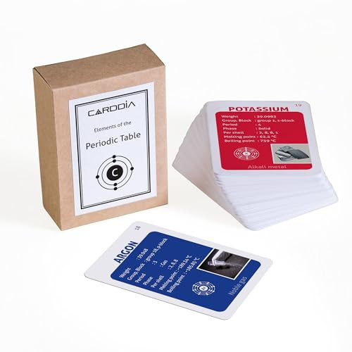 CARDDIA | Complete Elements of the Periodic Table STEM Flash Cards