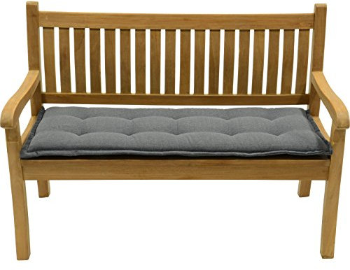 habeig Bankauflage Bankkissen Gartenbank Sitzkissen Kissen Auflage Palettenkissen 150x6 (150 x 50 cm, Anthrazit)