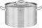Royal Catering Induction Cooking Pot 13 l Ø 30 cm Bottom Thickness 3.8 mm 3-ply with Lid for All Stove Types, 20% Faster Cooking, 30% Energy Saving Stainless Steel Soup Pot
