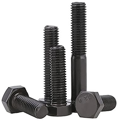 Viti esagonali esterne M16 bulloni di grado 12,9, viti esagonali ad alta resistenza, viti nere allungate a metà denti a metà denti-Mezzi denti M16x120 (1 pezzo)