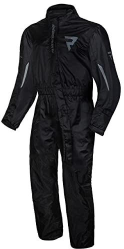 REBELHORN Unisex Travel Suit Motorrad Regenanzug, Schwarz, XL EU