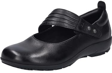 Josef Seibel Damen Riemchenballerinas Charlotte 03,Weite G (Normal),Sommerschuhe,Slipper,Ballerina-Schuhe,flach,Black-Black,41 EU