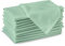 Encasa XO Baumwollstoffservietten | 12er-Set | Größe 43x43 cm | Mint Green Volltonfarbe | Waschmaschinenfest