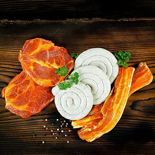 WURSTBARON® Grill Paket Bayern - Set aus Bratwurst. marinierten Schweinenackensteaks und Schweinebauchwammerl