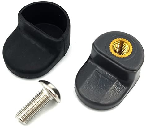 Vestigia® - Sostituzione Gancio Cartella Posteriore Per Scooter Elettrico Xiaomi M365 1S Essential Pro - Gancio per Parafango Posteriore con Cover in Silicone - Ricambi per E-scooter (Negro)