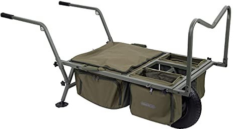 Trakker Trolley X-Trail compact - Angelkart - Aluminium/Schwarz oder Silber - Einstellbare Ladeflche & einzigartiger Beinverriegelungsgriff