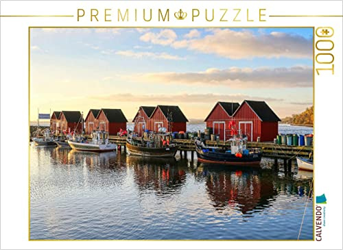 CALVENDO Puzzle Fischereihafen Boltenhagen | 1000 Teile Lege-Größe 64 x 48 cm Foto-Puzzle für glückliche Stunden