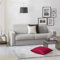 Talamo Italia - 2-Sitzer Schlafsofa Alexis, Wohnzimmersofa mit drehbarer Öffnung aus gepolstertem Stoff, Standardarmlehnen, 100 % Made in Italy, 200 x 95 x 90 cm, Grau