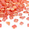 Glas Mosaiksteine 200g, Quadrat und Dreieck Mosaikfliesen Glasfliesen Glitzerkristall Glasmosaik, Glassteine Mosaik Steine für Basteln, Haus Deko(Orange)