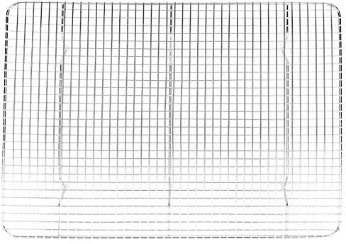 Rejilla De Enfriamiento, Rejilla Rectangular Para Barbacoa 42,5 × 30 × 2,5 Cm Rejilla De Secado Para Hornear Pan De Acero Inoxidable Rejilla Para Galletas Rejilla Para Enfriar