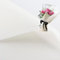 20 Stück doppelseitiges farbiges Blumen-Geschenkpapier, wasserdichtes Valentinstag-Geschenkpapier, 58,9 x 58,9 cm, für Bastelarbeiten, Geschenkverpackungen, Blumenstrauß-Verpackungen (weiß)