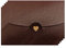 Mini Briefumschläg, 50 Stück Geschenkkarte Umschlag, Mini Umschläge Braun, mit Herz Verschluss, für Diy GeschenkKarten Weihnachten Valentinstag Geburtstagsfeier Geschenk Card(Braun)