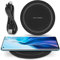 QI Induktive Ladestation 15W kompatibel mit Motorola Edge + 2023 Induktionsladegerät Ladematte Wireless Charger Kabelloses Universal Schnellladegerät, Farbe:Schwarz