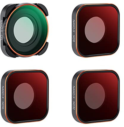 K&F Concept Standard Day - 4 Pack Filtersets(ND8, ND16,ND32,CPL) Kompatibel mit GoPro Hero12 Black, Hero11, Hero10, Hero9 Black