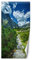 Feeby Türtapete Fototapete Berge Trail Felsen 77x200 cm Türposter Türpanel Vlies Tapete Wohnzimmer Schlafzimmer Kinderzimmer Büro Himmel Büsche Natur Grün