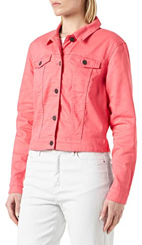 Noisy May Nmdebra L/S Clr Denim Giacca S Jeans, Corallo baciato dal Sole, S (Pacco da 12) Donna