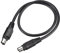 sourcing map PS/2 Mouse and Keyboard Extension Cable 6 Pin 1.64 Feet Male to Male for PC,Black