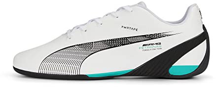 PUMA Herren Mercedes-AMG Petronas Motorsport Carbon Cat Fahrschuhe 45White Spectra Green Black