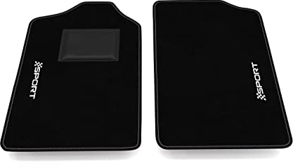 Fußmatten kompatibel mit Aixam City S bis 2006, maßgeschneidertes Autoteppich-Set, Teppich Set, Autoteppiche