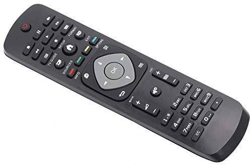 Telecomando Universale per Telecomando per Telecomando Rc43J 44N T1 03 Telecomando Universale in Plastica Nera Sostituzione del Controller per Lcd Led Tv