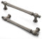 FURNIWARE 10 Stück Antiker Schrankgriffe,Antiquitäten Nickel Möbelgriff 128 mm Bohrlochabstand Schubladengriff, Schubladengriffe für Türen, Küchen, Truhen, Kommoden, Schränke