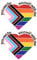 Packung mit 2 Regenbogen-Ansteckern, Gay-Pride-Anstecker mit inspirierenden Zitaten „You Can Be Yourself With Me“-Anstecker, Regenbogen-Herz-Anstecker