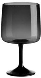 ASA Selection Stielglas, grau sarabi grau glänzend D. 8 cm, H. 14 cm, 0,2 l.