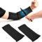 Fundas de Protección Contra Arañazos, 1Par Guardabrazos Kevlar Manguito Alambre de Acero Manguitos de Seguridad Anti-Corte Y Anti Abrasión, para Trabajos de Jardinería, Negro