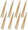 8 Pcs Wooden Tongs for Cooking, Toast, Charcuterie, Salad, Kimchi, Fruit and Tea - Bamboo Mini Tongs