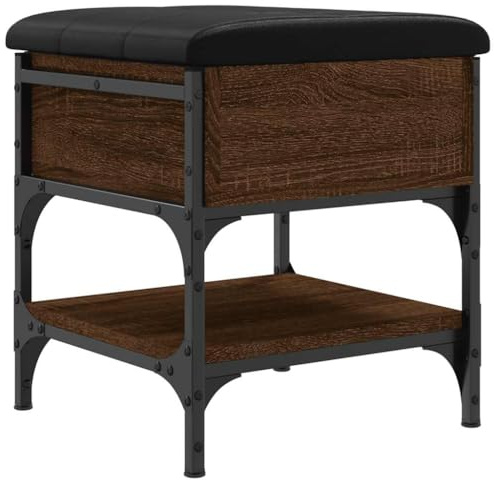 vidaXL Schuhbank Braun Eichen-Optik 42x42x45 cm Holzwerkstoff