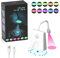 Fulluky Toilettenlichter Wiederaufladbar Durch Projektilbewegung Aktiviert, Toilettensitz-Lichtsensor, LED-Badezimmer-Nachtlicht, 12 Farben, Wasserdichte Gadgets für Männer und Frauen (1 STÜCK)