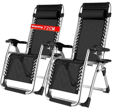 PETHOMEL Silla Gravedad Cero,Tumbona Plegable Piscina Exterior Silla Reclinable Salon de Playa Jardin Camping Terraza con Reposapies Interior Oficina