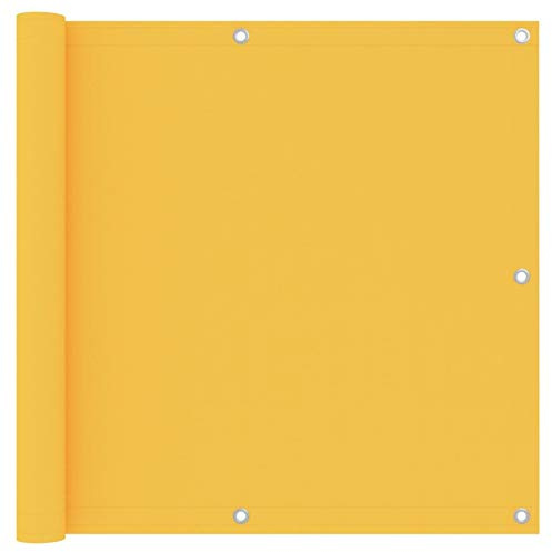 Rantry Brise-vue pour balcon - Jaune - 90 x 300 cm - Tissu Oxford - Brise-vue - Pare-soleil d'extérieur et pare-soleil