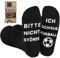 BISOUSOX 1 Paar Fußball Geschenke Lustige Socken für Männer 39-46 Baumwoll Fun Socken BITTE NICHT STÖREN SOCKEN Atmungsaktiv Socken Lustige Herrensocken Geschenk für Fussballliebhabe