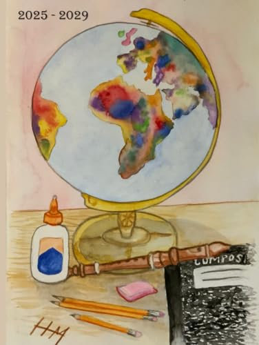 2025 - 2029 Five Year Monthly Planner: Back to School by Heatherlyn Heath Martin