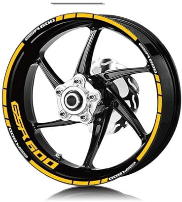 Wasserdichte Felgenaufkleber Für Motorradreifen, Reflektierende Streifen, Moto-Aufkleber Für SUZUKI GSR600 GSR 600(Style 4)