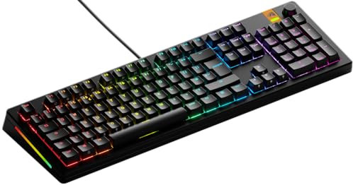 Glorious Gaming GMMK 3 Rapid Trigger Keyboard, Hall Effect, 8K Polling, MX Mechanical & Magnetic Switches, Hotswappable Full Size 100%, Modular Gasket System, Doubleshot PBT keycaps, UK QWERTY - Black