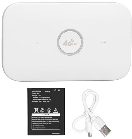 Hotspot Mobile 4G LTE, Routeur de Poche avec Emplacement pour Carte SIM, Appareil Portable 300 Mbps pour Les Voyages. Accès Internet Haut Débit pour Smartphones, Tablettes et