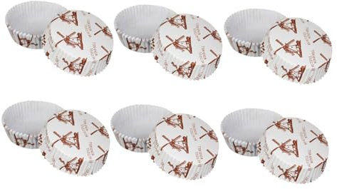 SHOWERORO 300pezzi Pirottini Per Cupcake Resistenti Al Calore Carta Da Forno Per Torte e Muffin Per Feste e Compleanni Facili Da Separare e Sicuri Per La Salute